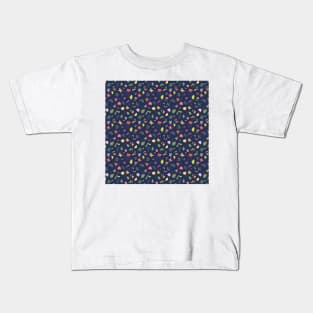 Funky Floral Dark Kids T-Shirt